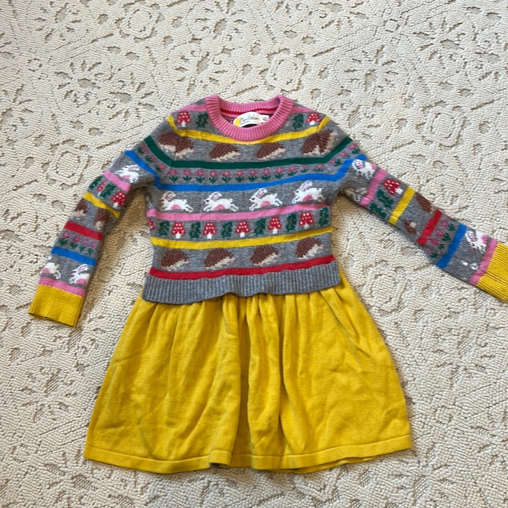 Mini boden fair isle sweater dress